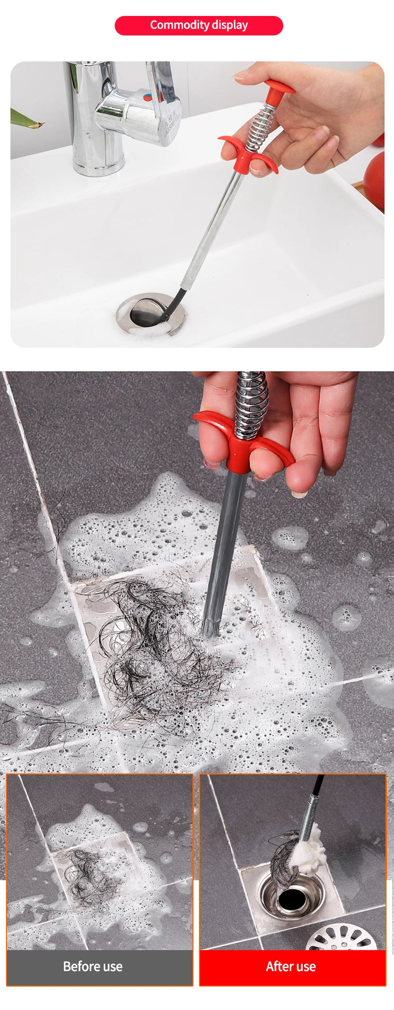 Homivo DrainMaster™ | Flexible Drain Cleaner