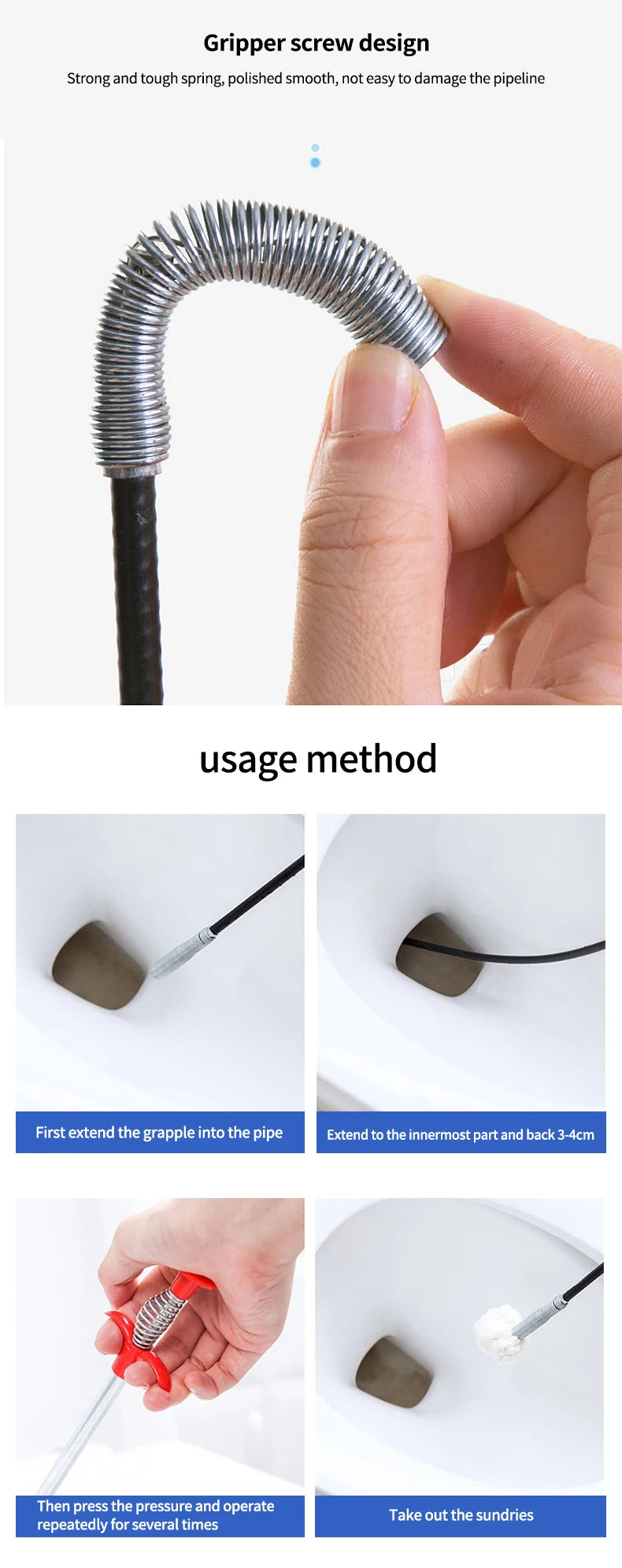 Homivo DrainMaster™ | Flexible Drain Cleaner