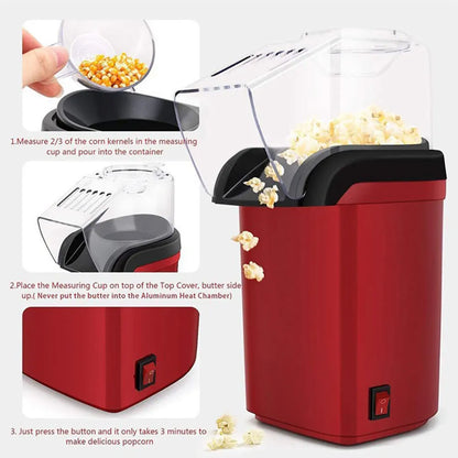 Homivo QuickPop™ | Oil-Free Popcorn Machine
